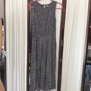 E.D. Michaels maxi sleeveless dress dot's